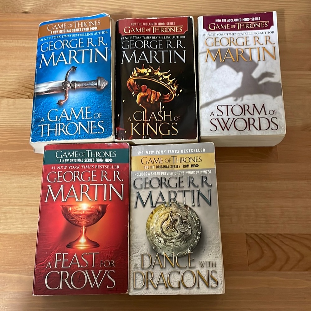 1st Five Game of Thrones Books!